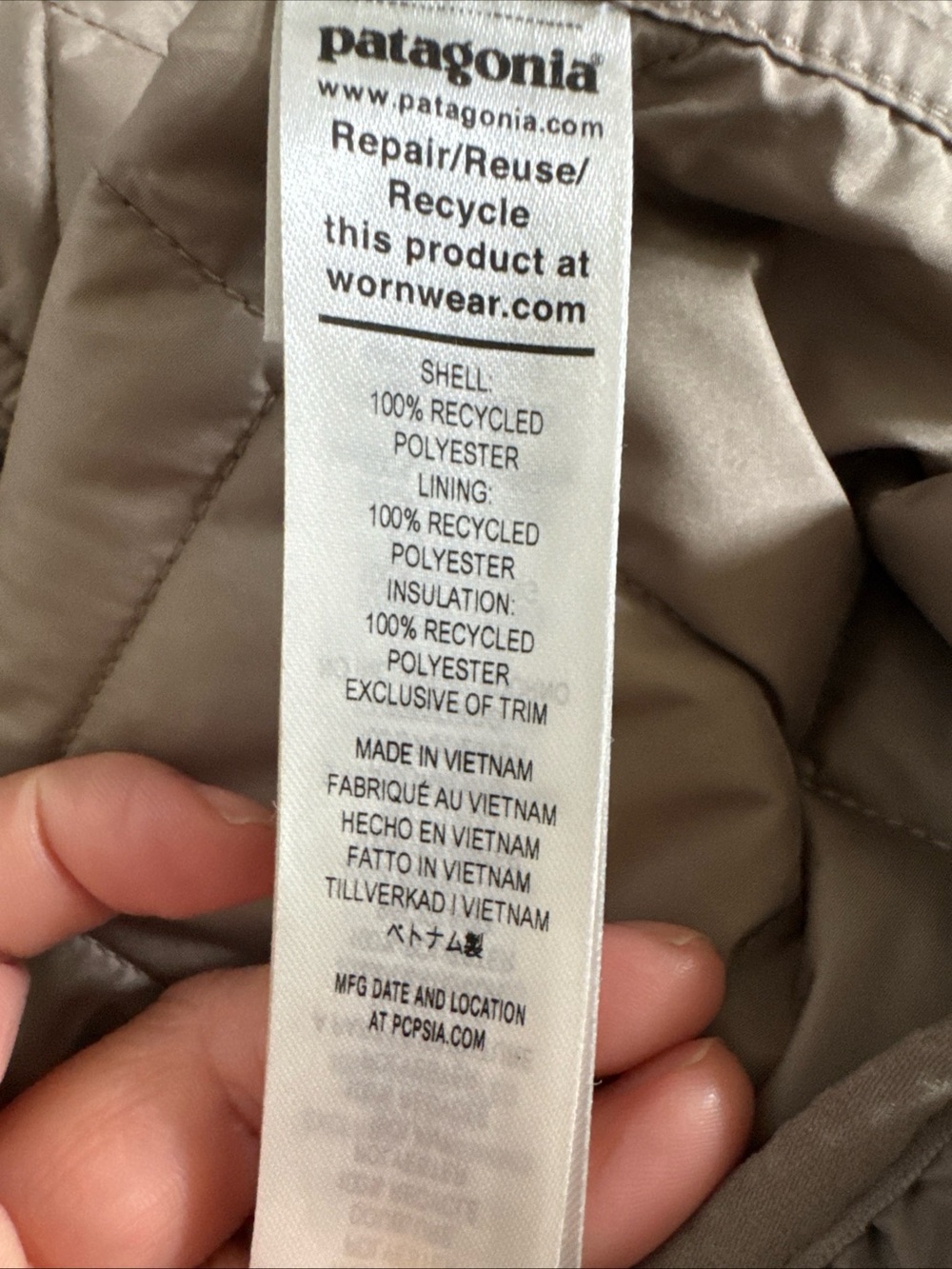 Patagonia Diamond Quilted Bomber Hoody Wing Grey New Mens Size Small 27610 - Picture 11 of 13